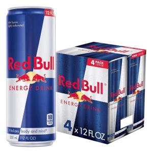 imageRed Bull Energy Drink with 80mg Caffeine plus Taurine ampamp B Vitamins 84 Fl Oz 6 Packs of 4 Cans Pack of 2412 Fl Oz  4pk