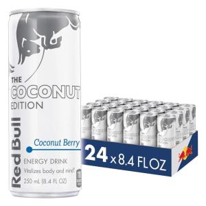 imageRed Bull Green Edition Energy Drink Curuba Elderflower with 80mg Caffeine plus Taurine ampamp B Vitamins 84 Fl Oz Pack of 24 CansCoconut Berry