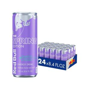 imageRed Bull Spring Edition Sugarfree Energy Drink Grapefruit 84 fl oz Case of 24 cans with 80mg Caffeine Taurine ampamp B VitaminsGrapefruit and Blossom