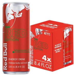 imageRed Bull Fuji Apple and Ginger Winter Edition Energy Drink with 114mg Caffeine plus Taurine ampamp B Vitamins 12 Fl Oz Pack of 24 CansWatermelon