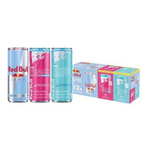 imageRed Bull SugarFree Iced Vanilla Berry Energy Drink with 114mg Caffeine plus Taurine amp B Vitamins 12 Fl Oz 6 Packs of 4 Cans Pack of 24SugarFree Variety Pack