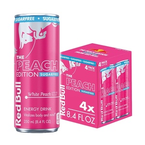 image:imageRed Bull SugarFree Summer Edition Sudachi Lime Energy Drink with 80mg Caffeine plus Taurine amp B Vitamins 84 Fl Oz Pack of 24 CansSugarFree White Peach